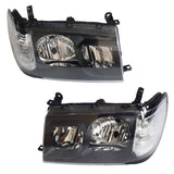 Pair Angel Eye HeadLights Projector Fit For Toyota Landcruiser 100 Series 01/1998-04/2005 HL-TA022 - Machter