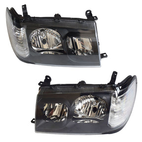Pair Angel Eye HeadLights Projector Fit For Toyota Landcruiser 100 Series 01/1998-04/2005 HL-TA022 - Machter