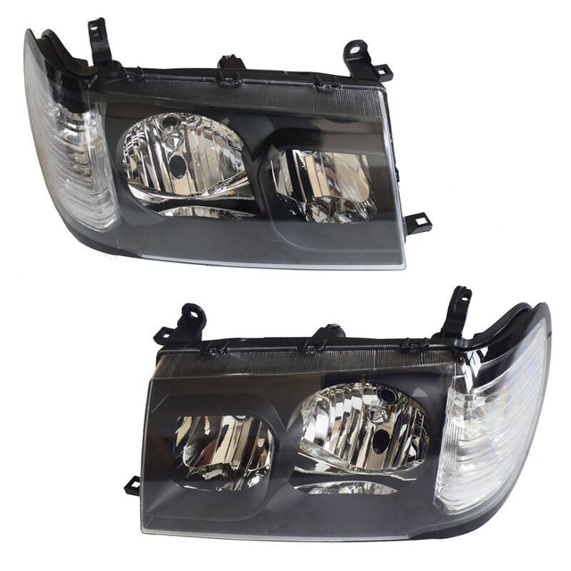 Pair Angel Eye HeadLights Projector Fit For Toyota Landcruiser 100 Series 01/1998-04/2005 HL-TA022 - Machter