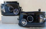 Black CCFL Angel Eyes Projector Headlights Fit For Toyota Hiace Van 2004-2010 HL-TA064LS - Machter