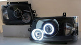 Black CCFL Angel Eyes Projector Headlights Fit For Toyota Hiace Van 2004-2010 HL-TA064LS - Machter