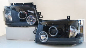 Black CCFL Angel Eyes Projector Headlights Fit For Toyota Hiace Van 2004-2010 HL-TA064LS - Machter