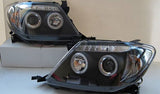 Black CCFL Angel-Eyes Projector Headlights Fit For Toyota Hilux SR5 2005-2010 HL-TA065LS - Machter