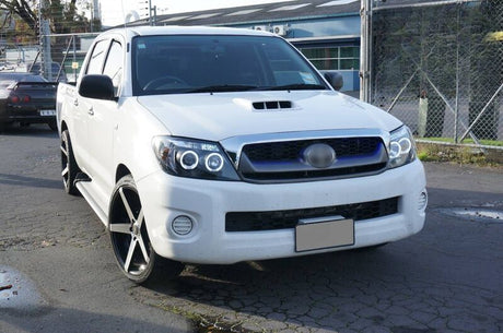 Black CCFL Angel-Eyes Projector Headlights Fit For Toyota Hilux SR5 2005-2010 HL-TA065LS - Machter