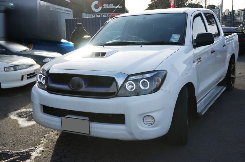 Black CCFL Angel-Eyes Projector Headlights Fit For Toyota Hilux SR5 2005-2010 HL-TA065LS - Machter