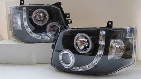 Black CCFL DRL Projector Headlights Fit For Toyota Hiace Van 2011-2014 HL-TA068LS - Machter