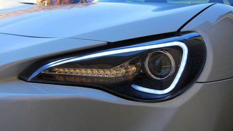 SPEC D Black 3D LED DRL Black Projector Headlights Fit For Toyota 86 GT ZN6 2012-2016 - Machter