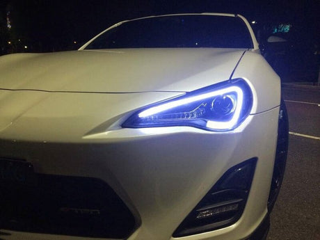 SPEC D Black 3D LED DRL Black Projector Headlights Fit For Toyota 86 GT ZN6 2012-2016 - Machter