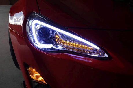 SPEC D Black 3D LED DRL Black Projector Headlights Fit For Toyota 86 GT ZN6 2012-2016 - Machter