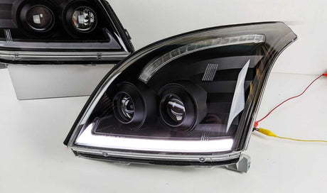 3D LED DRL Dual Projector Head Lights Fit For Toyota Prado FJ120 2003-2009 - Machter