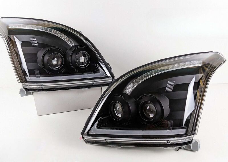 3D LED DRL Dual Projector Head Lights Fit For Toyota Prado FJ120 2003-2009 HL-TA072LS - Machter