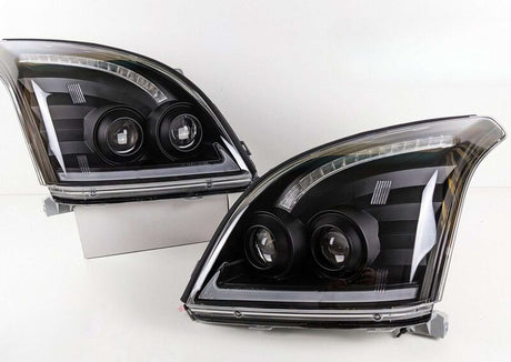 3D LED DRL Dual Projector Head Lights Fit For Toyota Prado FJ120 2003-2009 - Machter