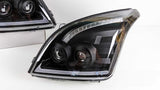 3D LED DRL Dual Projector Head Lights Fit For Toyota Prado FJ120 2003-2009 HL-TA072LS - Machter