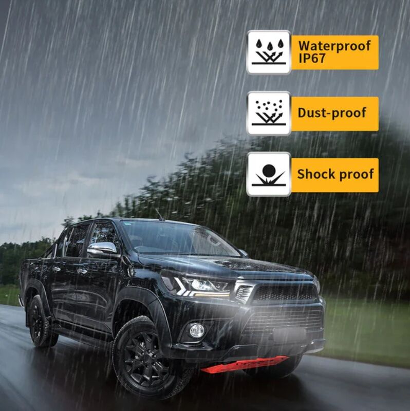 Black LED Projector Headlights Dynamic Indicators Fit For Toyota Hilux Revo 2015-2020 HL-TA073LS - Machter