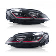 R Style DRL LED Projector Headlights LED Indicator Fit For VW Golf 7 MK7 TDI GTI 2013-2018 HL-VW003LS - Machter