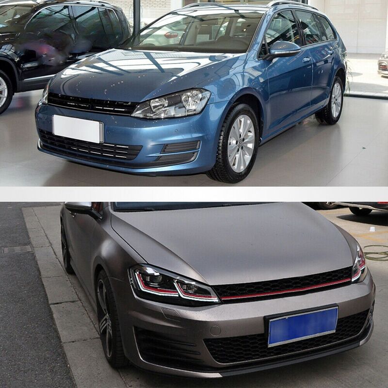 R Style DRL LED Projector Headlights LED Indicator Fit For VW Golf 7 MK7 TDI GTI 2013-2018 HL-VW003LS - Machter