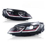 R Style DRL LED Projector Headlights LED Indicator Fit For VW Golf 7 MK7 TDI GTI 2013-2018 HL-VW003LS - Machter