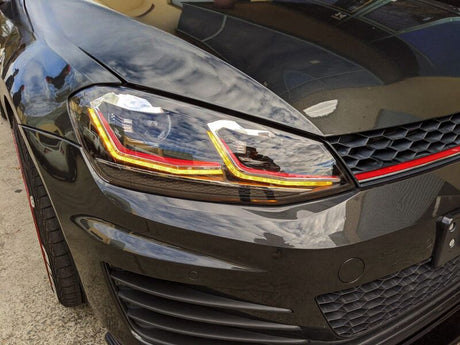R Style DRL LED Projector Headlights LED Indicator Fit For VW Golf 7 MK7 TDI GTI 2013-2018 - Machter