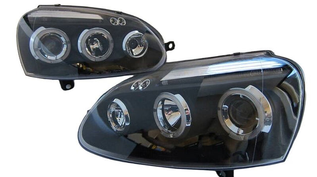 Black LED Projector Headlights Fit For VW Golf 5 MK5 GTI TDI 2003-2008 HL-VW021LS - Machter