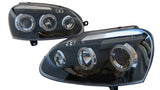 Black LED Projector Headlights Fit For VW Golf 5 MK5 GTI TDI 2003-2008 HL-VW021LS - Machter
