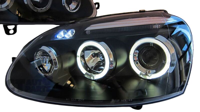 Black LED Projector Headlights Fit For VW Golf 5 MK5 GTI TDI 2003-2008 HL-VW021LS - Machter