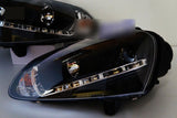 Black LED DRL Projector Headlights Fit For VW Golf V TDI GTI 2003-2008 HL-VW022LS - Machter