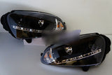 Black LED DRL Projector Headlights Fit For VW Golf V TDI GTI 2003-2008 HL-VW022LS - Machter
