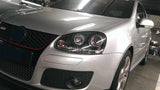 Black LED DRL Angel Eyes Projector Head Lights Fit For VW Golf V TDI GTI 2003-2008 HL-VW023LS - Machter