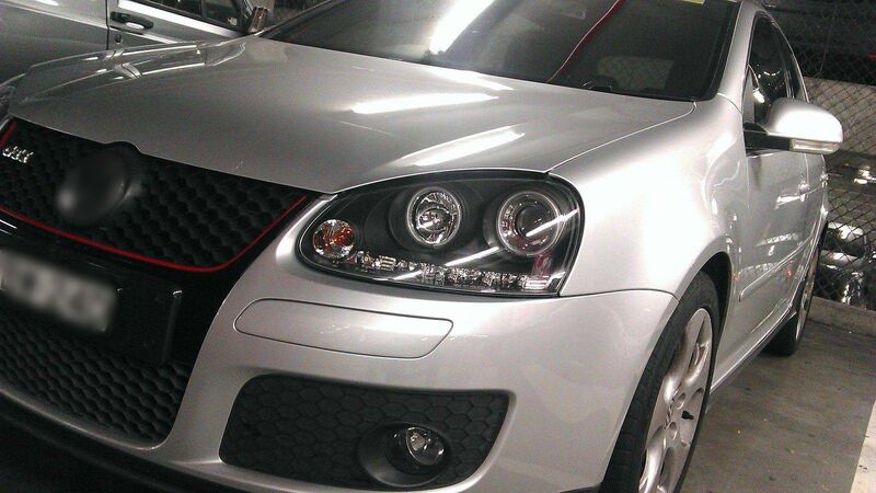 CCFL Angel Eyes Black Projector DRL Headlights Fit For VW Golf 5 V TDI /GTI 2003-2008 HL-VW024LS - Machter