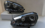 CCFL Angel Eyes Black Projector DRL Headlights Fit For VW Golf 5 V TDI /GTI 2003-2008 HL-VW024LS - Machter