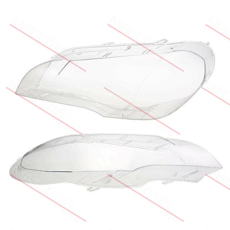 Pair Of Headlight Lens Lamp Cover Lampshade Fit For BMW X5 E70 2008-2013 - Machter