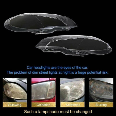 Pair Of Headlight Lens Lamp Cover Lampshade Fit For BMW X5 E70 2008-2013 - Machter