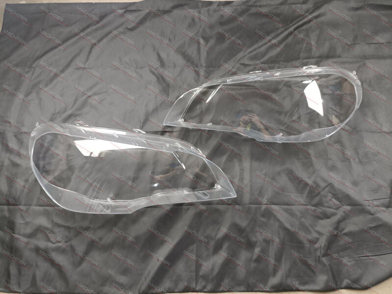 Pair Of Headlight Lens Lamp Cover Lampshade Fit For BMW X5 E70 2008-2013 HLC-BMW001 - Machter