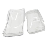Pair Plastic Headlight Lens Cover Kit Fit For Nissan Patrol GU Y61 2004-2011 HLC-NS001 - Machter