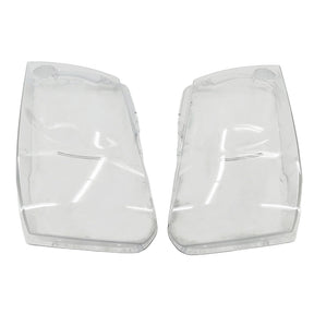 Pair Plastic Headlight Lens Cover Kit Fit For Nissan Patrol GU Y61 2004-2011 HLC-NS001 - Machter