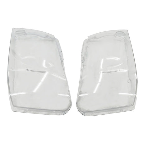 Pair Plastic Headlight Lens Cover Kit Fit For Nissan Patrol GU Y61 2004-2011 - Machter