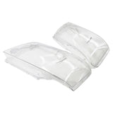 Pair Plastic Headlight Lens Cover Kit Fit For Nissan Patrol GU Y61 2004-2011 HLC-NS001 - Machter