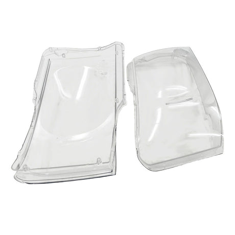 Pair Plastic Headlight Lens Cover Kit Fit For Nissan Patrol GU Y61 2004-2011 - Machter