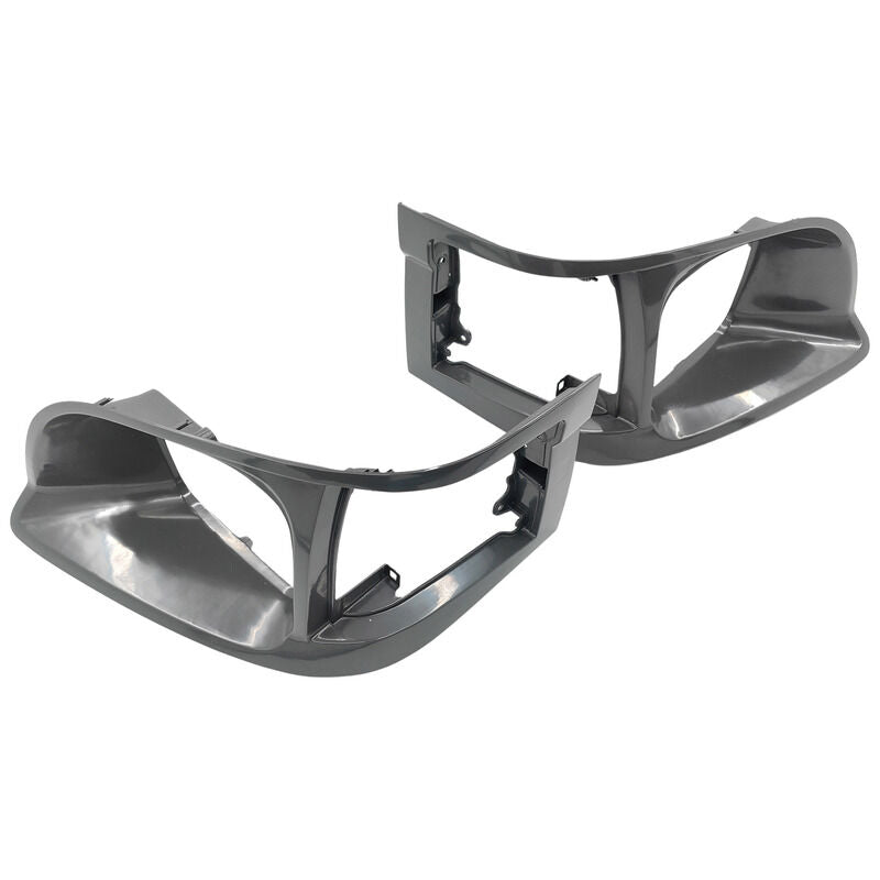 Pair Of Grey Headlight Corner Light Case Rim Fit For Toyota Hiace LH RZH 1998-2005 HLC-TA001 - Machter