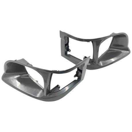 Pair Of Grey Headlight Corner Light Case Rim Fit For Toyota Hiace LH RZH 1998-2005 HLC-TA001 - Machter