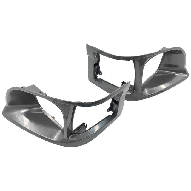 Pair Of Grey Headlight Corner Light Case Rim Fit For Toyota Hiace LH RZH 1998-2005 HLC-TA001 - Machter