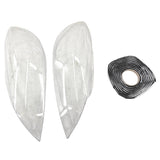 Pair Left & Right Clear Headlight Cover Lens Headlamp Shell Fit For Volvo V40 2013-2016 HLC-VOL001 - Machter
