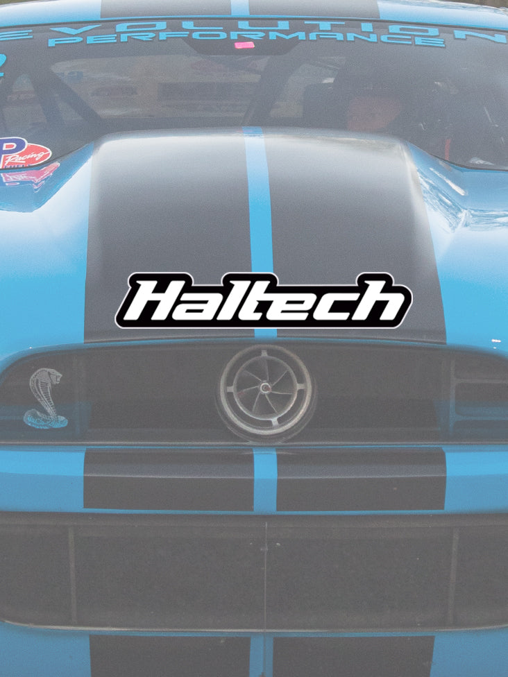 Logo Sticker Black And White HT300113 - Haltech - Stickers & Decals - Haltech