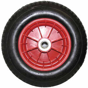 Spare Wheel Pneumatic 16" x 4" x 25mm Shaft With Plastic Rim - Tool King