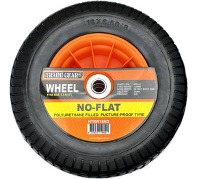 Barrow Wheel 16" No Flat 1" Shaft 16x 6.5-8 Wide - Trade Gear