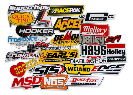 GO Fast Sticker Pack 24X Vinyl Decals HY36462 - Holley