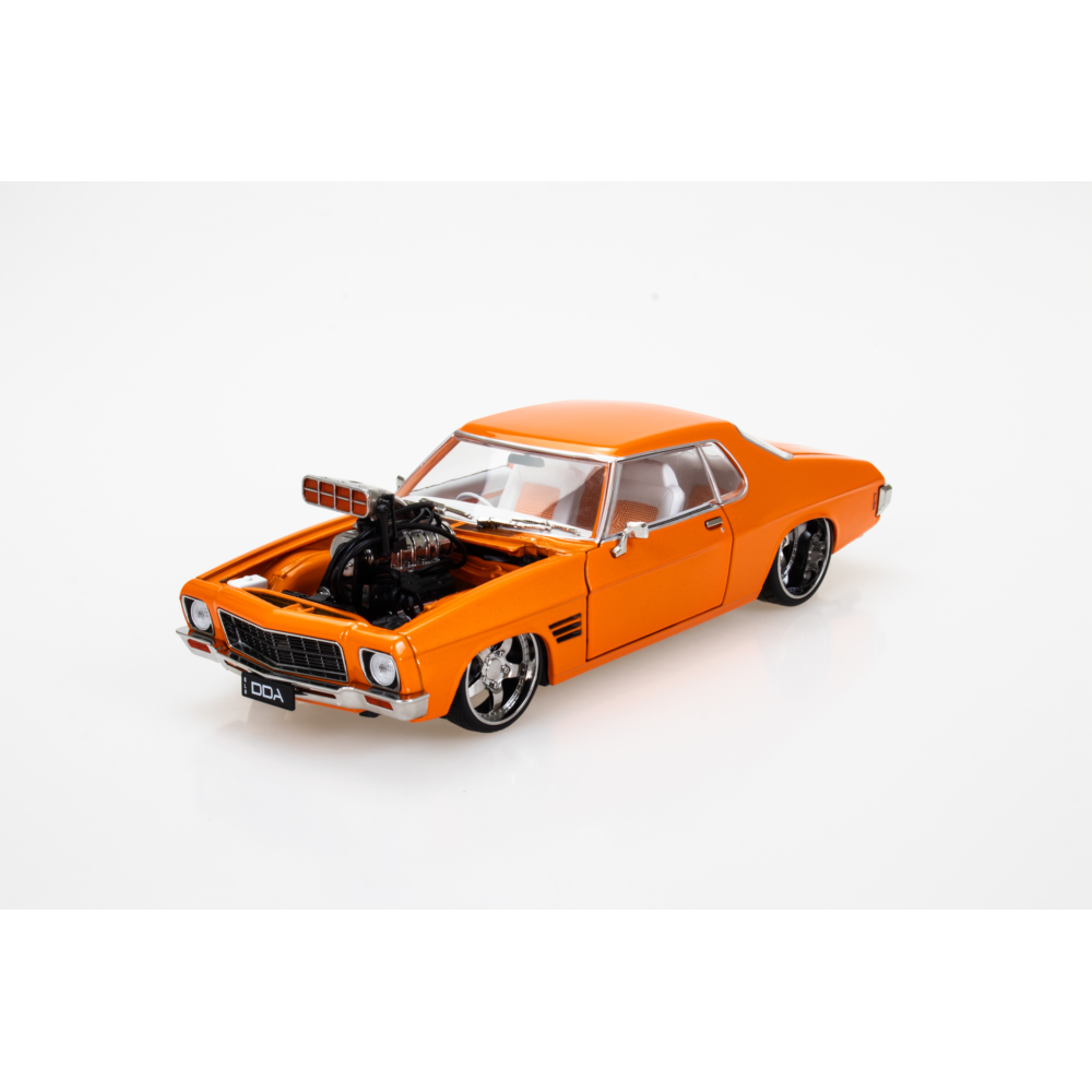 Holden HQ 2 Door Supercharged Orange Diecast Model Car 1:24 Scale (Approx. 18–20cm) Collectible | Universal Auto Spares