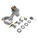 Ignition Barrel Switch Door Locks 2 Key Barn Set Silver Fit For Nissan Patrol GQ Y60 1988-1998 IBA-NS003 - Machter