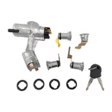Ignition Barrel Switch Door Locks 2 Key Barn Set Silver Fit For Nissan Patrol GQ Y60 1988-1998 IBA-NS003 - Machter