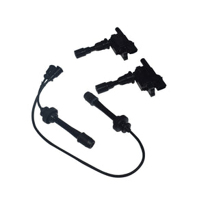 Ignition Coils & Gun Leads Fit For Ford Laser Mazda 323 Astina Protege 1.8L ICKIT-FD003 - Machter